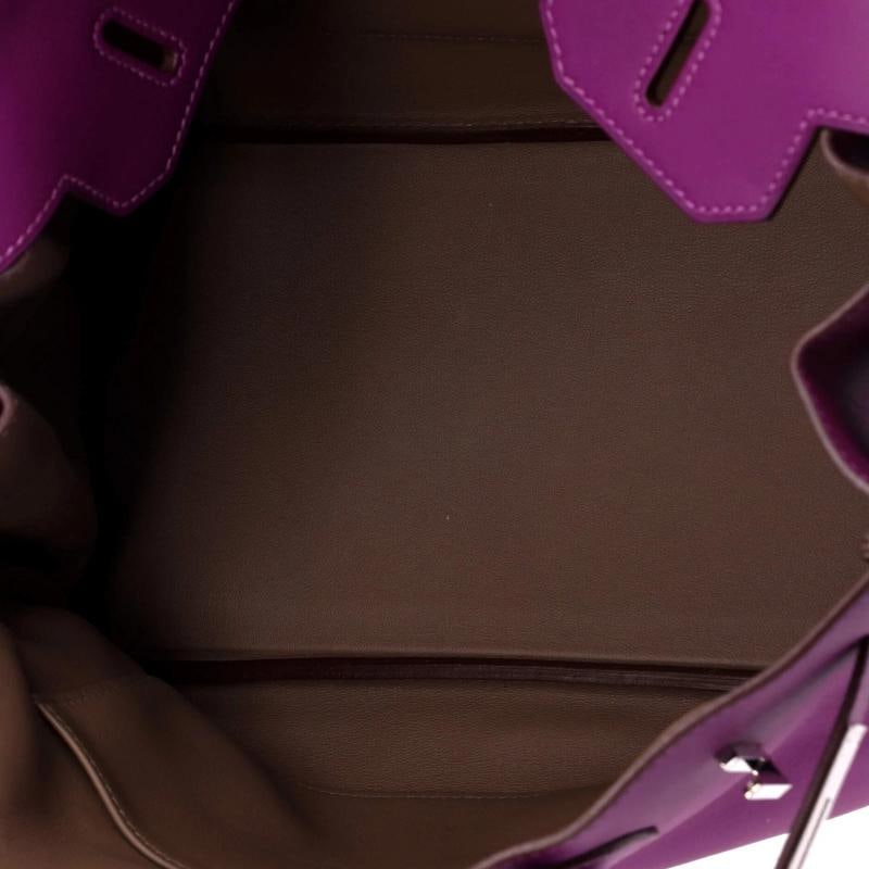 Hermes Birkin Handbag Bicolor Swift with Palladium Hardware 30 - 5