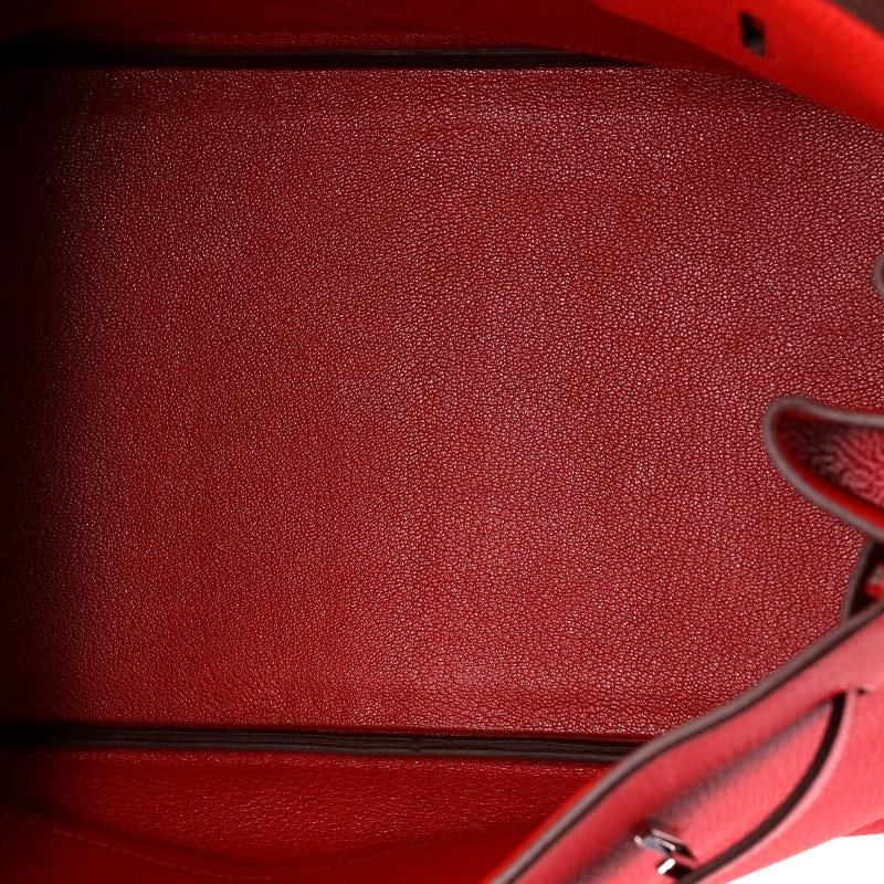Hermes Birkin Handbag Red Togo with Palladium Hardware 35 - 5