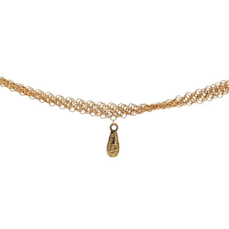 Tiffany & Co. Elsa Peretti Mesh Necklace 18K Yellow Gold 30" - 3