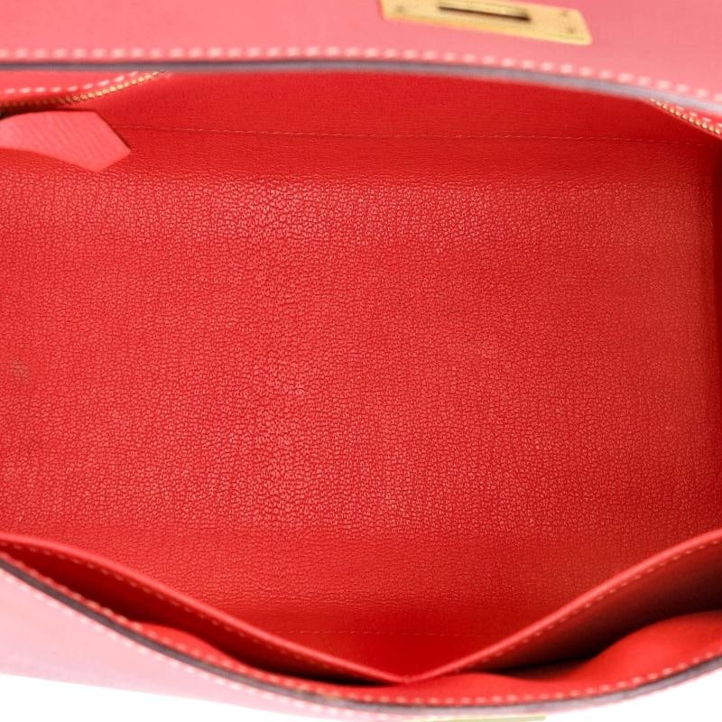 Hermes Kelly Handbag Bicolor Epsom with Brushed Gold Hardware 28 - 5