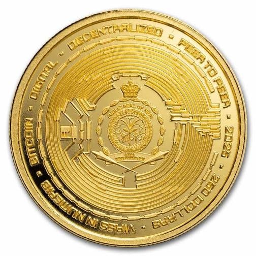 2025 Niue 1 oz Gold $250 Bitcoin BU - 3