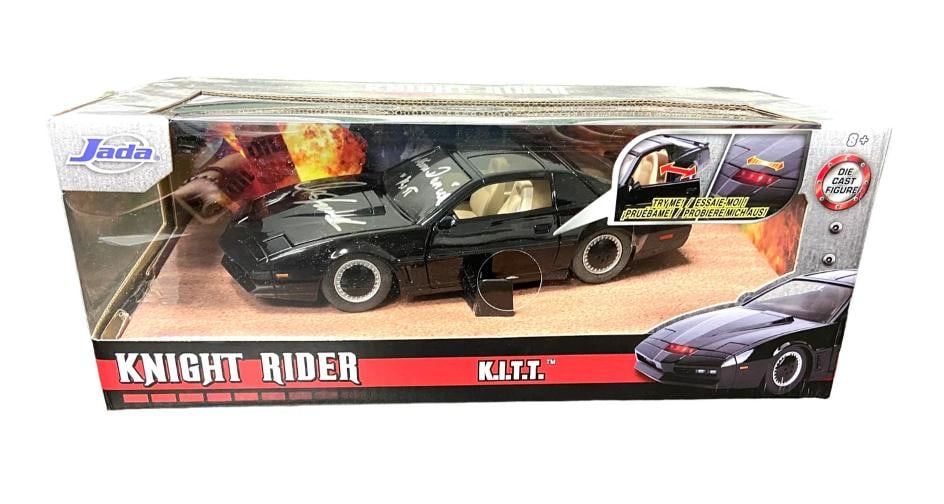 DAVID HASSELHOFF WILLIAM DANIELS SIGNED AUTO KITT 1:24 CAR KNIGHT RIDER BECKETT - 2