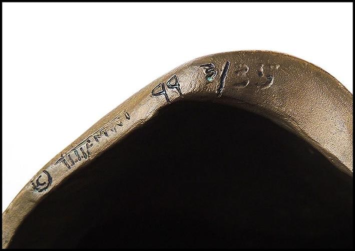 Alan Hamwi Nude Female Torso Full Round Bronze Sculpture Original Signed Artwork - 4