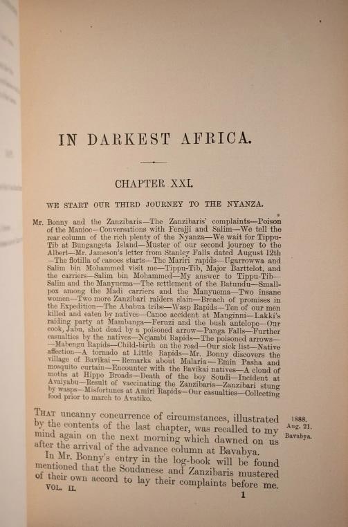 1891 In Darkest Africa Henry Stanley Fine Binding Illustrated Large Folding Maps - 15