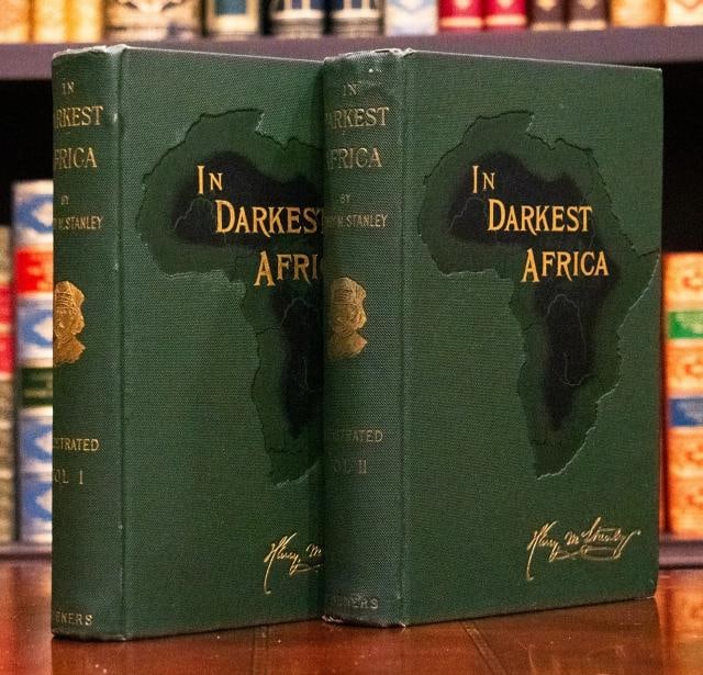 1891 In Darkest Africa Henry Stanley Fine Binding Illustrated Large Folding Maps - 2