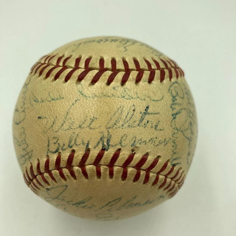 Jackie Robinson Roy Campanella 1956 Brooklyn Dodgers Team Signed Baseball JSA - 2