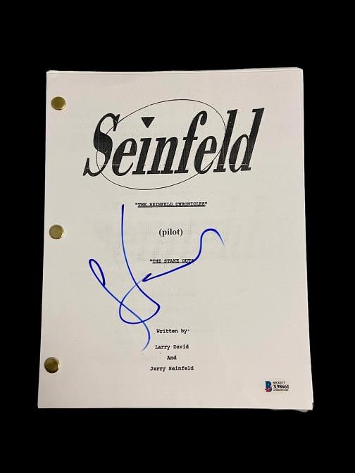 JERRY SEINFELD SIGNED AUTO 'SEINFELD' PILOT FULL SCREENPLAY SCRIPT BECKETT (1 of 1)