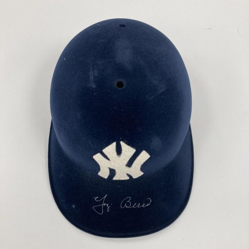 Yogi Berra Signed 1960's Vintage Style New York Yankees Baseball Helmet JSA COA - 2