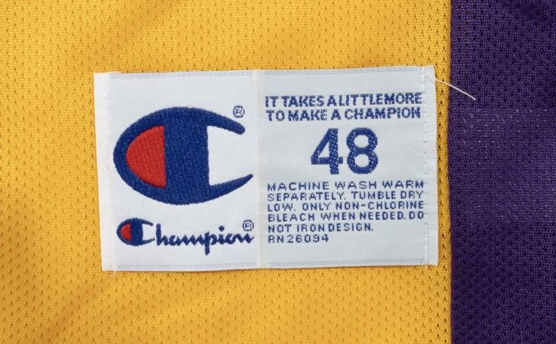 Kobe Bryant Rookie Signed 1990's Los Angeles Lakers Champion Jersey Beckett COA - 4