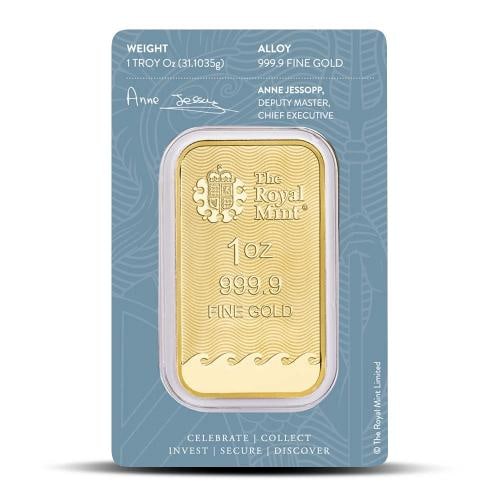 1 oz British Gold Britannia Bar (New w/ Assay) - 2