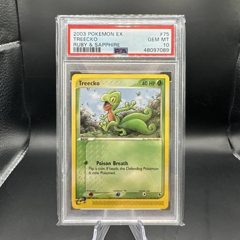 Treecko 75/109 Ruby and Sapphire Regular PSA 10 Gem MInt (1 of 2)