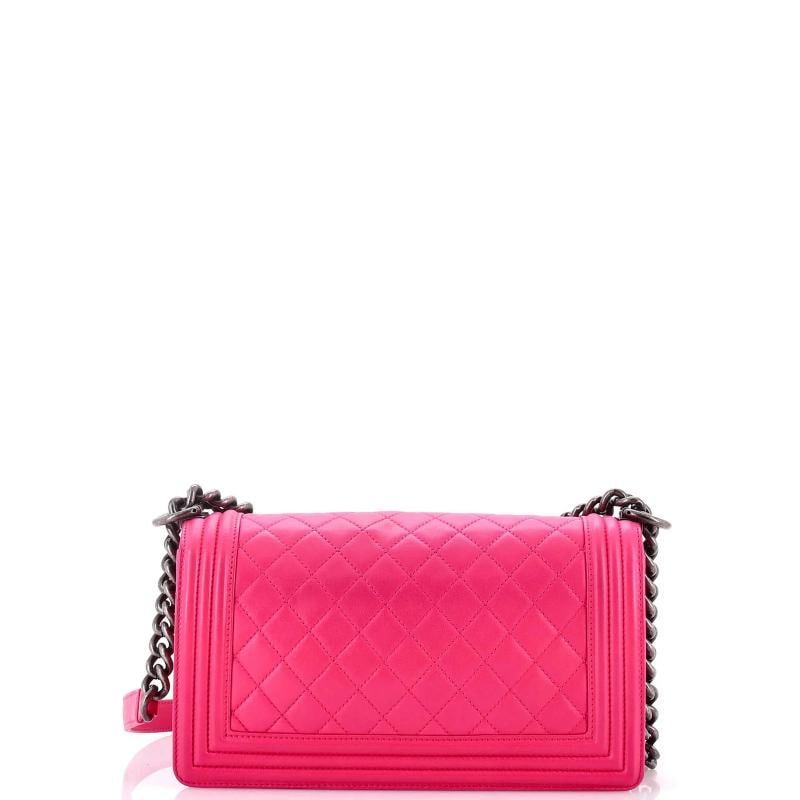 Chanel Boy Flap Bag Quilted Calfskin Old Medium - 3