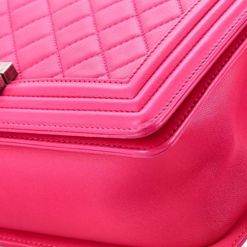 Chanel Boy Flap Bag Quilted Calfskin Old Medium - 6