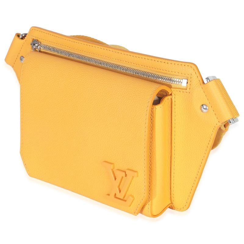 Louis Vuitton Safran Yellow Grained Calfskin Aerogram Takeoff Slingbag - 3