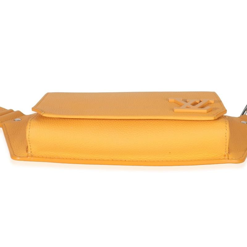 Louis Vuitton Safran Yellow Grained Calfskin Aerogram Takeoff Slingbag - 7