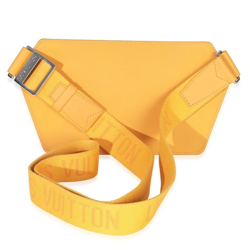 Louis Vuitton Safran Yellow Grained Calfskin Aerogram Takeoff Slingbag - 9