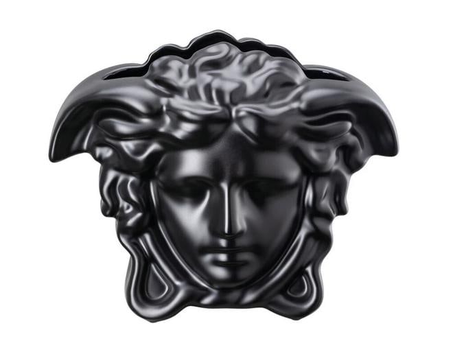 Versace Rosenthal Medusa Grande Vase 15 cm(5.91") Black-: Versace Rosenthal Medusa Grande Vase 15 cm(5.91") Black- Material: Porcelain Product Sold and Shipping in Original Box with relative Certificate 