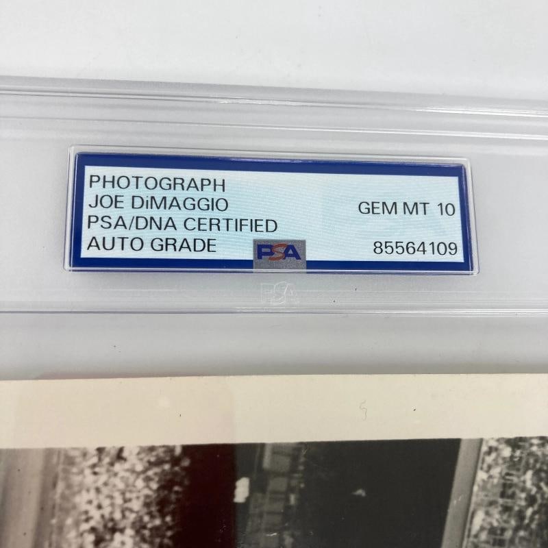Joe Dimaggio Signed 8x10 Photo PSA DNA Graded 10 GEM MINT - 4