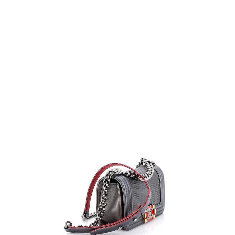 Chanel Boy Flap Bag Cube Embossed Lambskin Small - 2