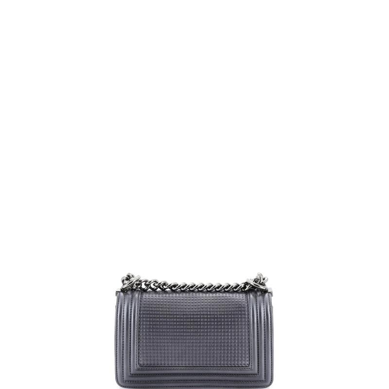 Chanel Boy Flap Bag Cube Embossed Lambskin Small - 3