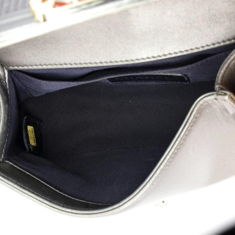 Chanel Boy Flap Bag Cube Embossed Lambskin Small - 5