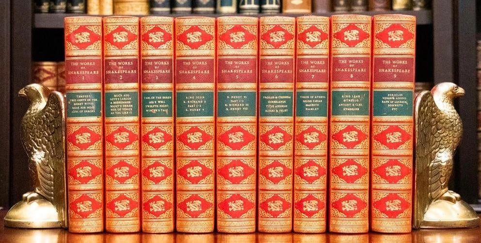 Rare 1891 The Works of WILLIAM SHAKESPEARE Hamlet ROMEO & JULIET Bound by Frost - 2