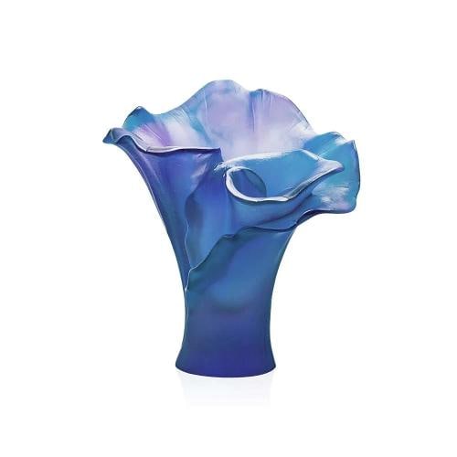 NEW DAUM CRYSTAL NUMBERED ED. ARUM ROSE VASE BLUE SMALL #05723 BRAND NIB: Condition: New: A brand-new, unused, unopened, undamaged item in its original packaging (where packaging is applicable). Packaging should be the same as what is found in a retail store, unless the