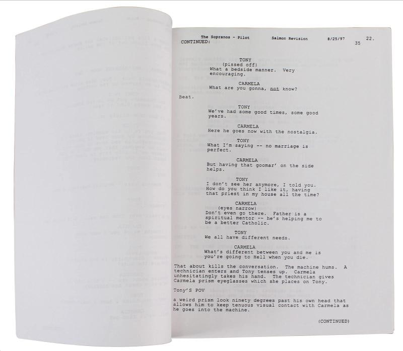 The Sopranos (11) Gandolfini, Falco, Imperioli +8 Signed Pilot Tv Script BAS LOA - 2