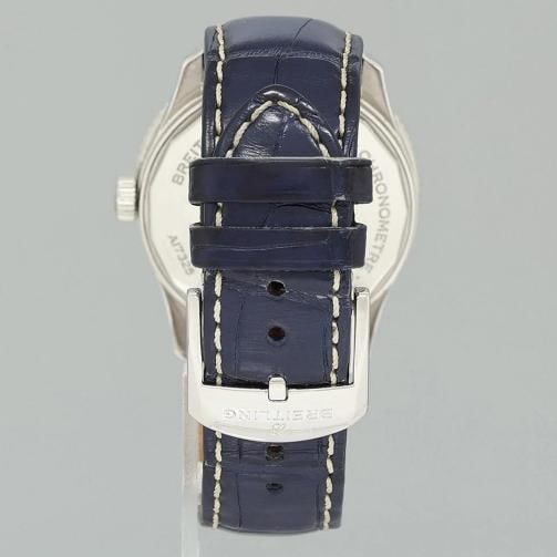 PAPERS MINT Breitling Navitimer Blue Leather Chronograph 38mm A17325 Watch Box - 5