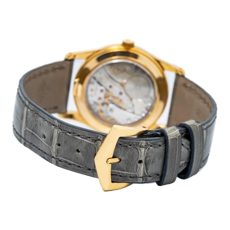 Patek Philippe Calatrava 3796SJ RARE 18k YG Silver Dial Manual Watch Unisex 31mm - 5
