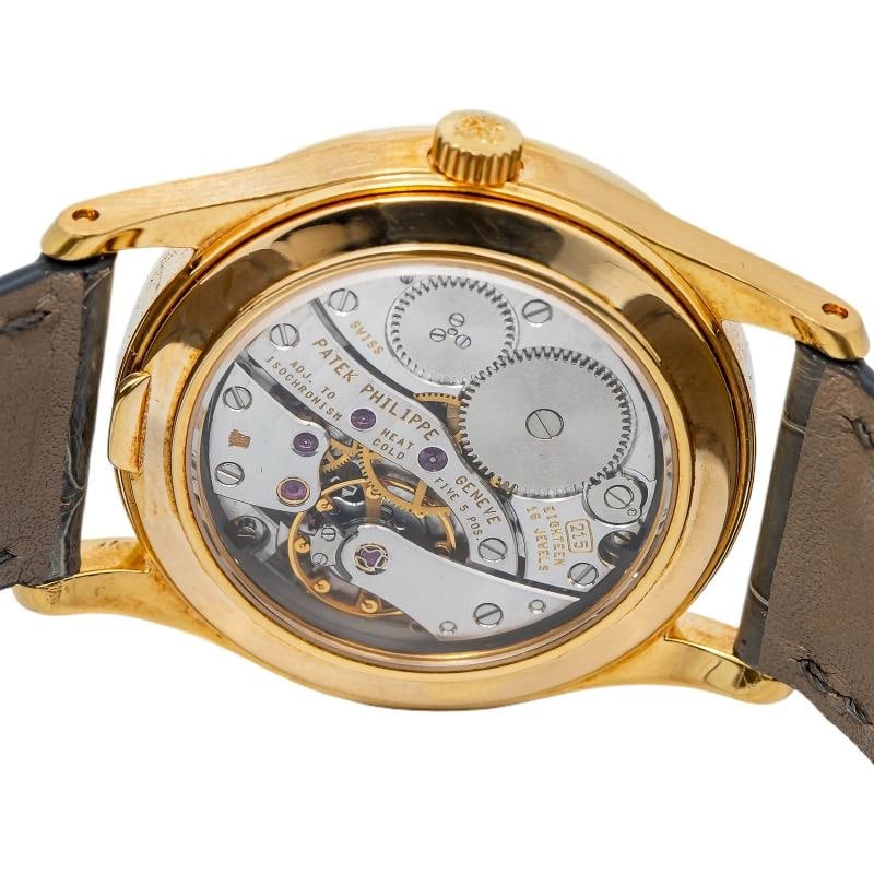 Patek Philippe Calatrava 3796SJ RARE 18k YG Silver Dial Manual Watch Unisex 31mm - 6