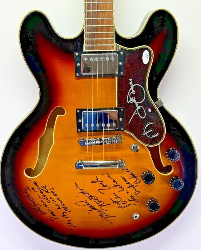 THE MONKEES Signed Autograph Electric Guitar JSA LOA Nesmith Dolenz Jones Tork (1 of 5)