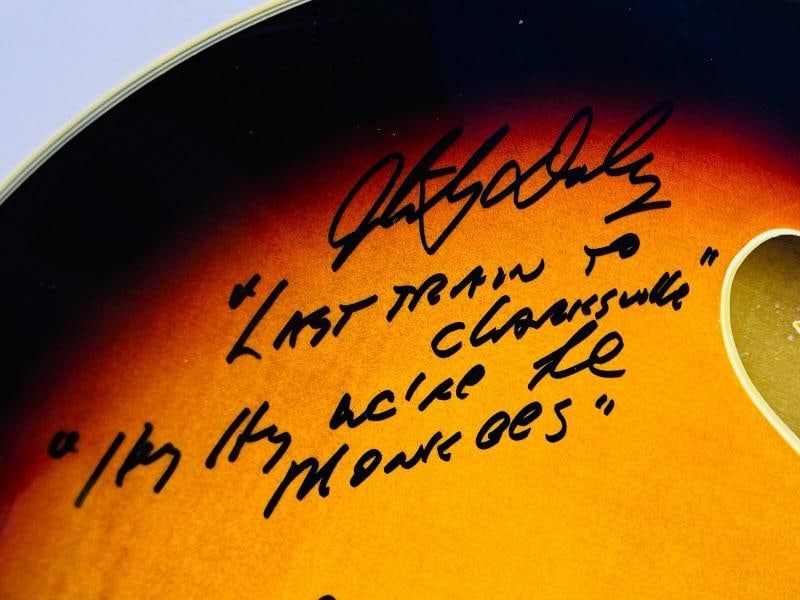 THE MONKEES Signed Autograph Electric Guitar JSA LOA Nesmith Dolenz Jones Tork - 2