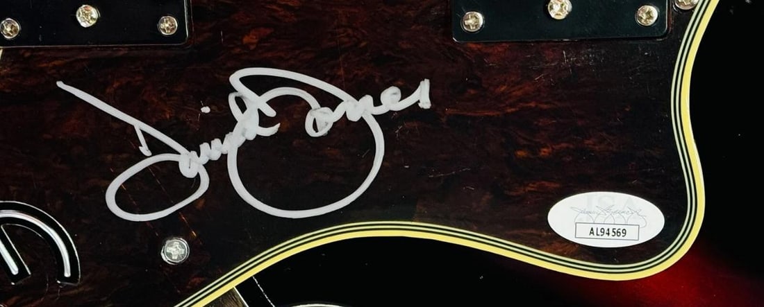 THE MONKEES Signed Autograph Electric Guitar JSA LOA Nesmith Dolenz Jones Tork - 4