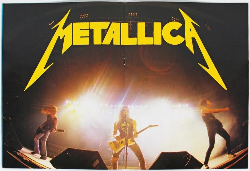 Metallica (4) Hetfield, Burton, Hammett & Ulrich Signed 1986 Tour Program BAS - 3