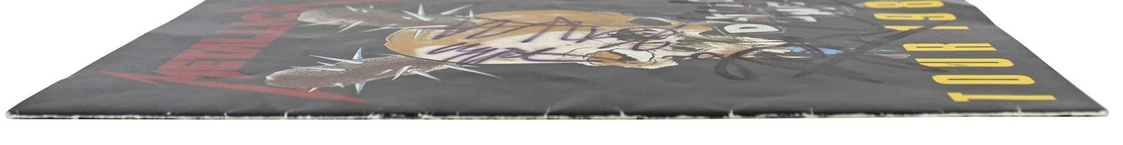 Metallica (4) Hetfield, Burton, Hammett & Ulrich Signed 1986 Tour Program BAS - 5