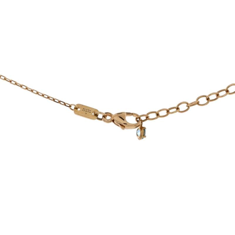 Gucci GG Running Station Necklace 18K Yellow Gold with Topaz, Quartz, Tsavorite - 3