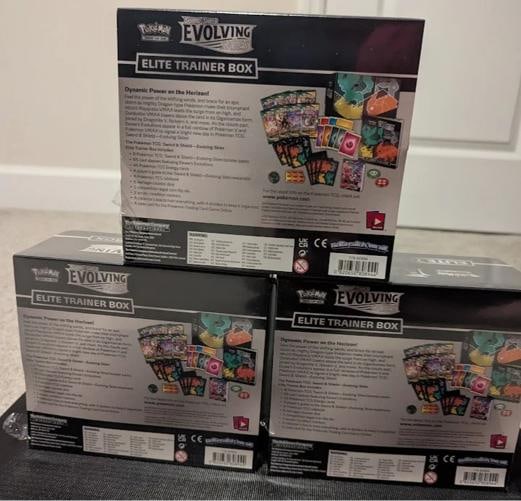 1 box of PokÃƒÂ©mon TCG Evolving Skies Elite Trainer Boxes Sealed ETBs: DESC TEA - 6