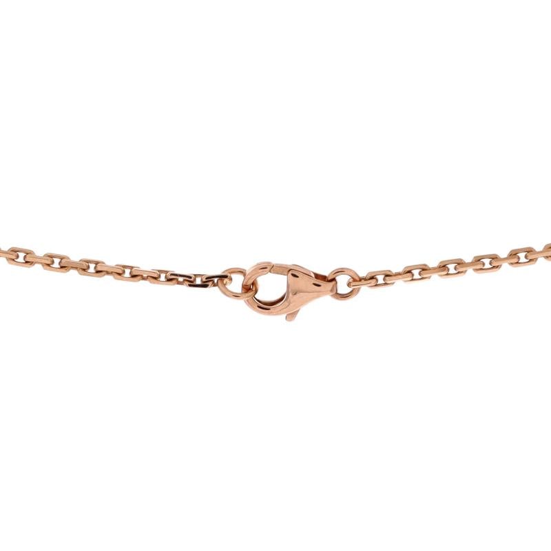 Cartier Love Interlocking Necklace 18K Rose Gold with Diamonds - 3