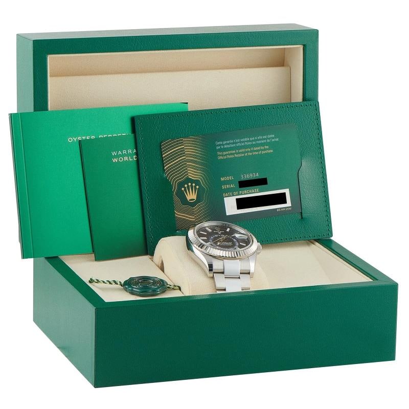 Rolex Sky-Dweller Blue Dial Steel Oyster Watch 336934 - 5