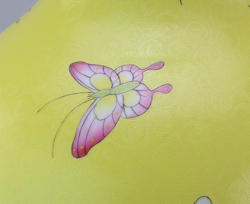 Superb Chinese Yongzheng Mark Yellow Liuyeping Phoenix Bird Flowers Vase - 2
