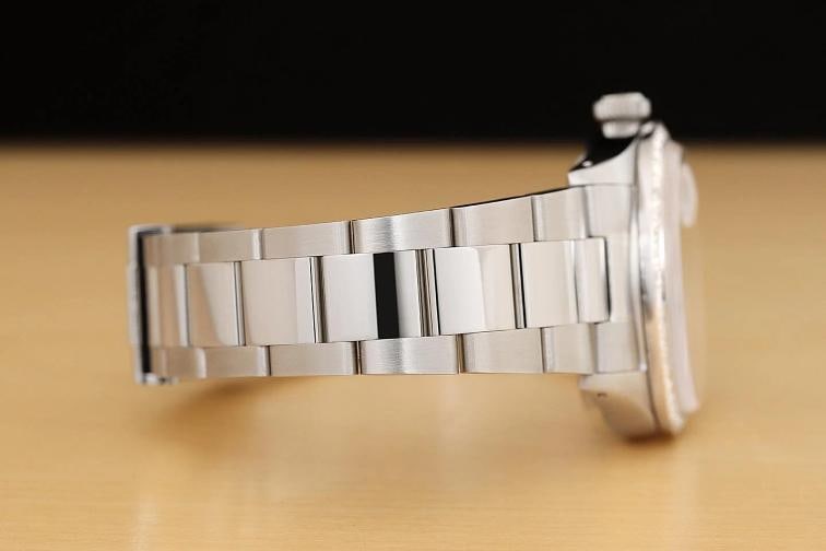 ROLEX DATEJUST 1601 18K WHITE GOLD STEEL SILVER DIAL DIAMOND OYSTER BAND WATCH - 8