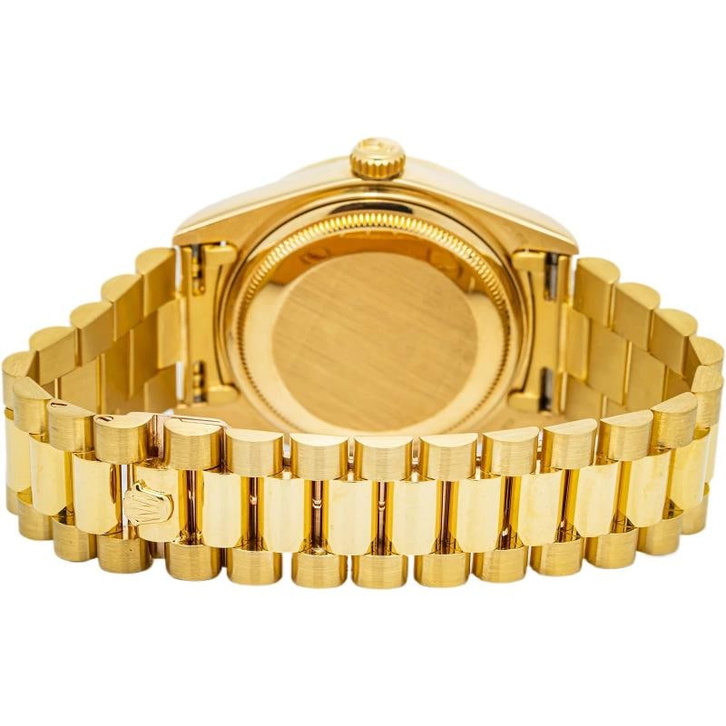 Rolex Day-Date 18038 Auto President 18k YG Ruby Champagne Dial Men Watch 36mm - 5