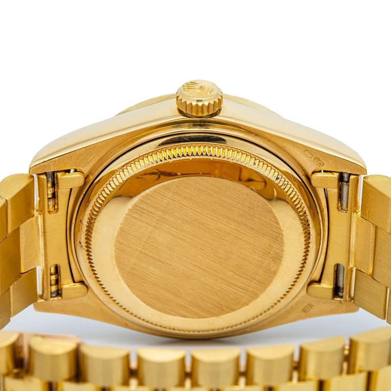 Rolex Day-Date 18038 Auto President 18k YG Ruby Champagne Dial Men Watch 36mm - 6