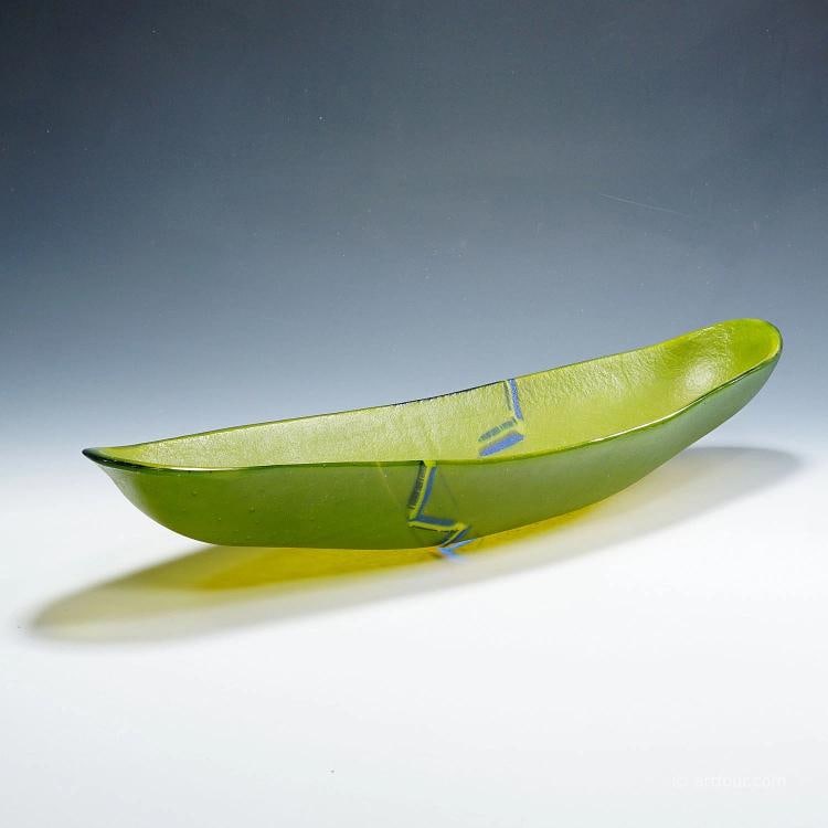 Large Art Glass Centerpiece by Studio Glass Artist Horst Stauber 1994 - 2