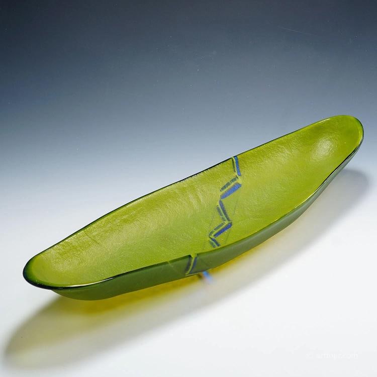 Large Art Glass Centerpiece by Studio Glass Artist Horst Stauber 1994 - 3