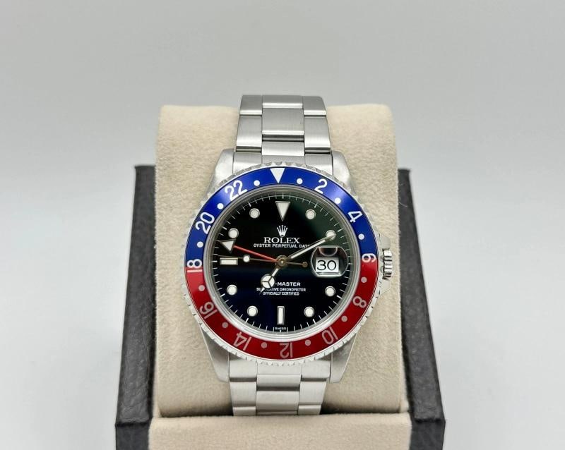 Rolex GMT Master 16700 40mm Pepsi Red and Blue Bezel Stainless Steel (1 of 6)