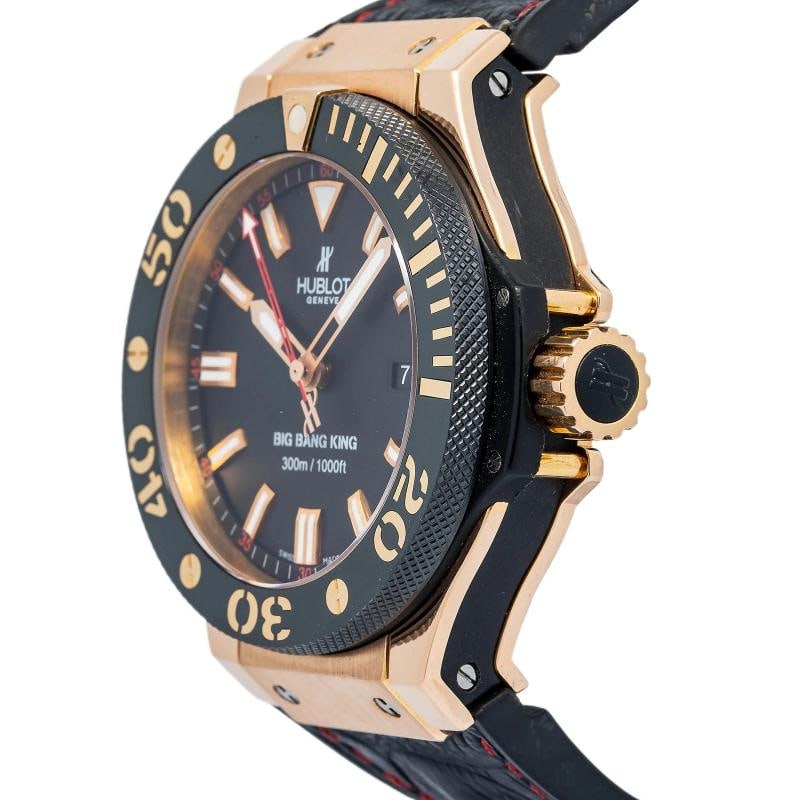 Hublot Big Bang King 322.PM.100.RX Auto 18k Rose Gold Black Dial Men Watch 48mm - 3