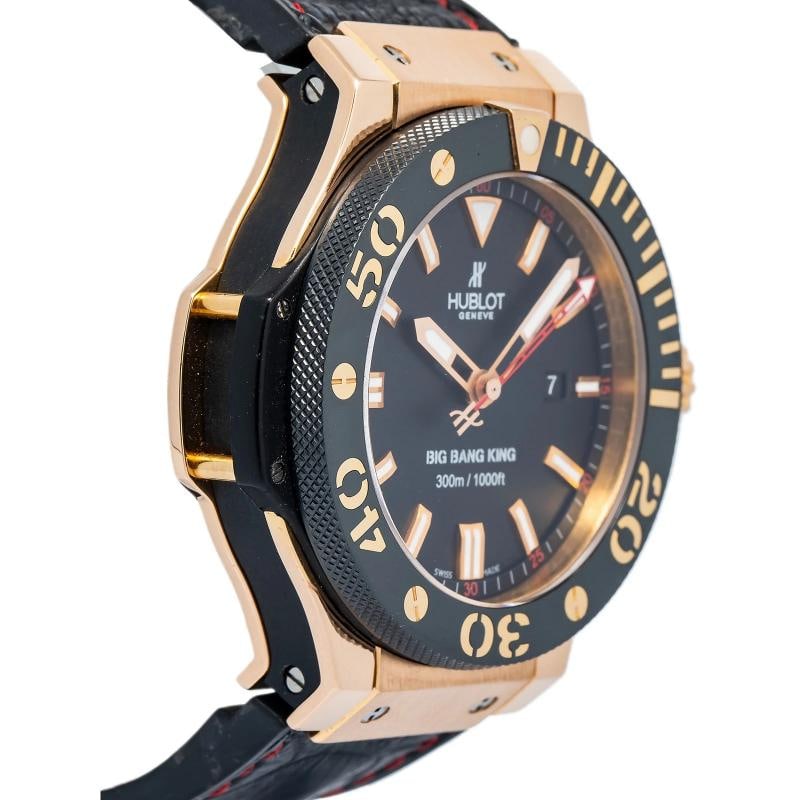 Hublot Big Bang King 322.PM.100.RX Auto 18k Rose Gold Black Dial Men Watch 48mm - 4