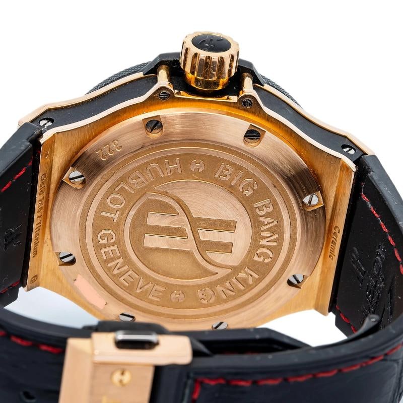 Hublot Big Bang King 322.PM.100.RX Auto 18k Rose Gold Black Dial Men Watch 48mm - 6